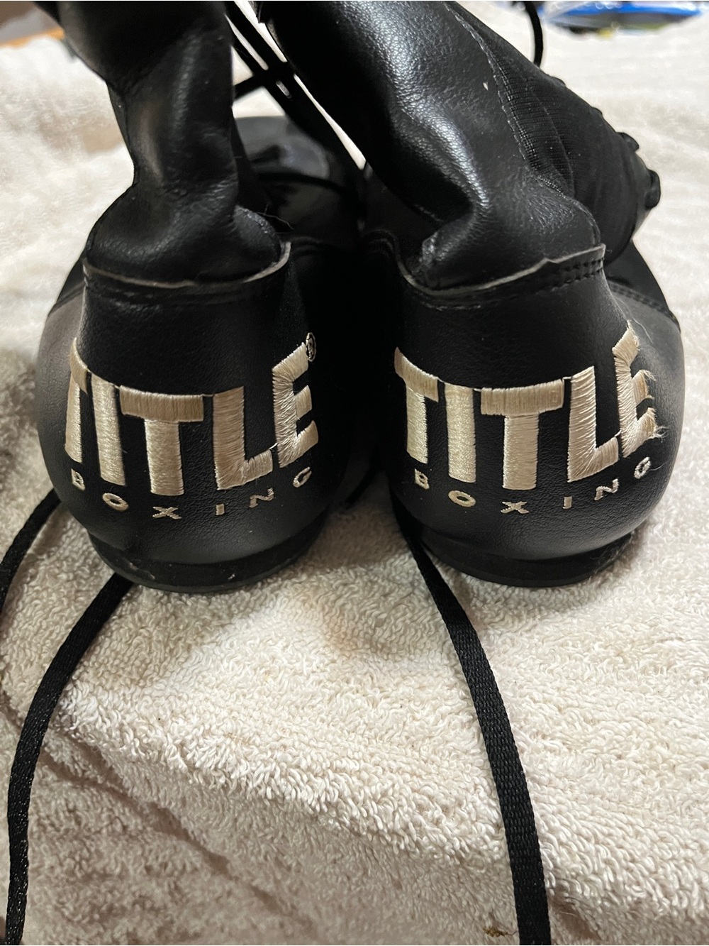 TITLE Boxing Black Lace-Up Boxing Shoes11